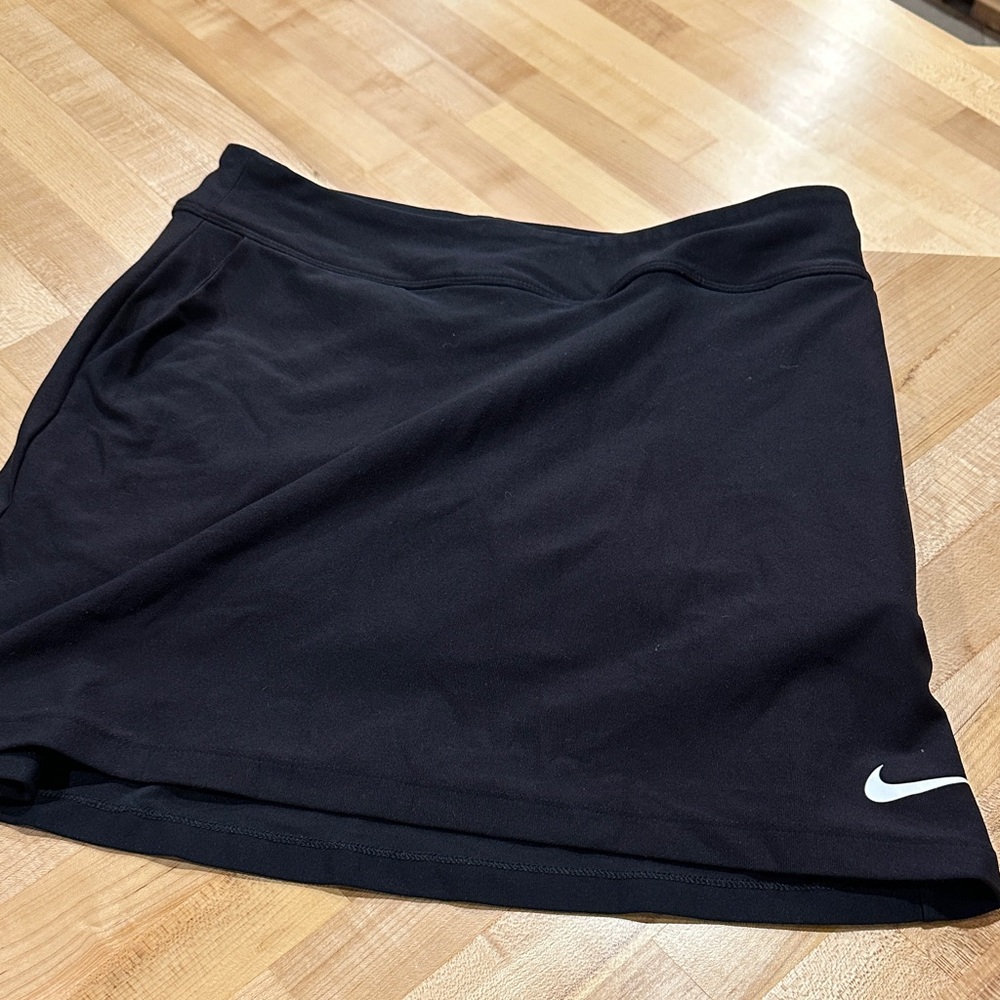 Nike Black Skort with White Swoosh